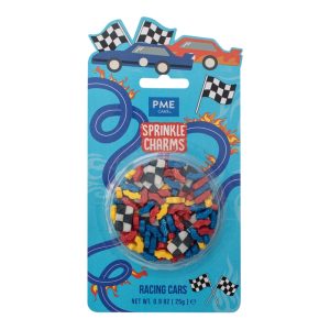 Decoratiuni mix din zahar Mașini de curse Sprinkles Charms 25g, PME