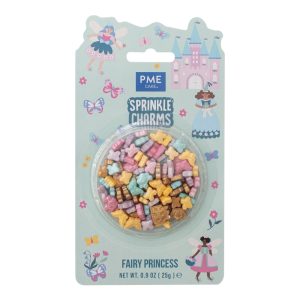 Decoratiuni mix din zahar Prințesă Zână Sprinkles Charms 25g, PME
