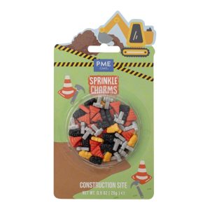 Decoratiuni mix din zahar Şantier de constructii Sprinkles Charms 25g, PME