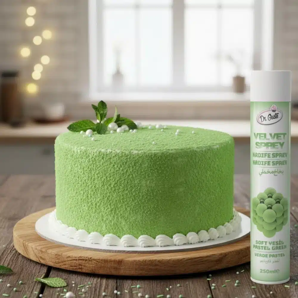 Colorant alimentar spray catifea verde pastel 250 ml, Dr. Gusto