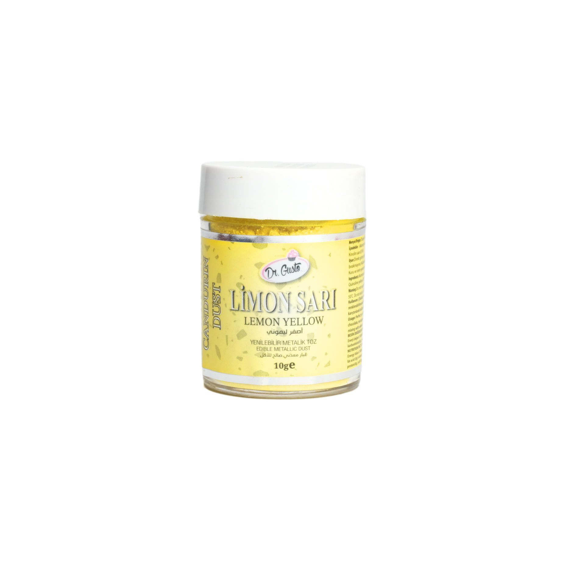 Colorant alimentar pudră Galben Metalizat 10 gr Dr. Gusto
