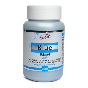 Colorant alimentar pudra pe baza de ulei, Albastru 25 gr, Dr. Gusto