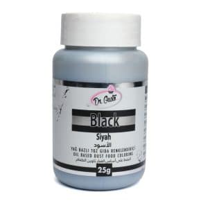 Colorant alimentar pudra pe baza de ulei, Negru 25 gr, Dr. Gusto