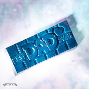 Matrita ciocolata Best Dad Ever, 4 cavitati, 27.5x13.5cm, policarbonat, Chocolate World 1