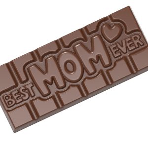 Matrita ciocolata Best Mom Ever, 4 cavitati, 27.5x13.5cm, policarbonat, Chocolate World