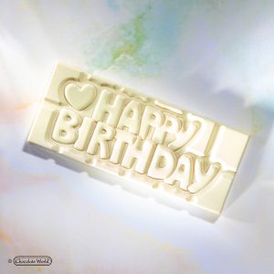 Matrita ciocolata Happy Birthday, 4 cavitati, 27.5x13.5cm, policarbonat, Chocolate World 2