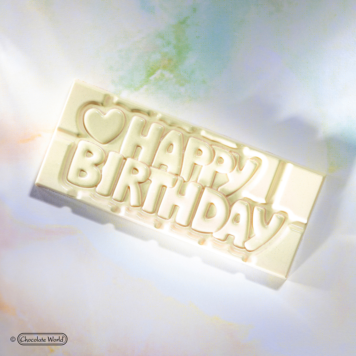 Matrita ciocolata Happy Birthday, 4 cavitati, 27.5x13.5cm, policarbonat, Chocolate World 2