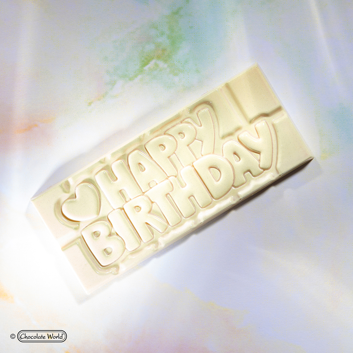 Matrita ciocolata Happy Birthday, 4 cavitati, 27.5x13.5cm, policarbonat, Chocolate World 4