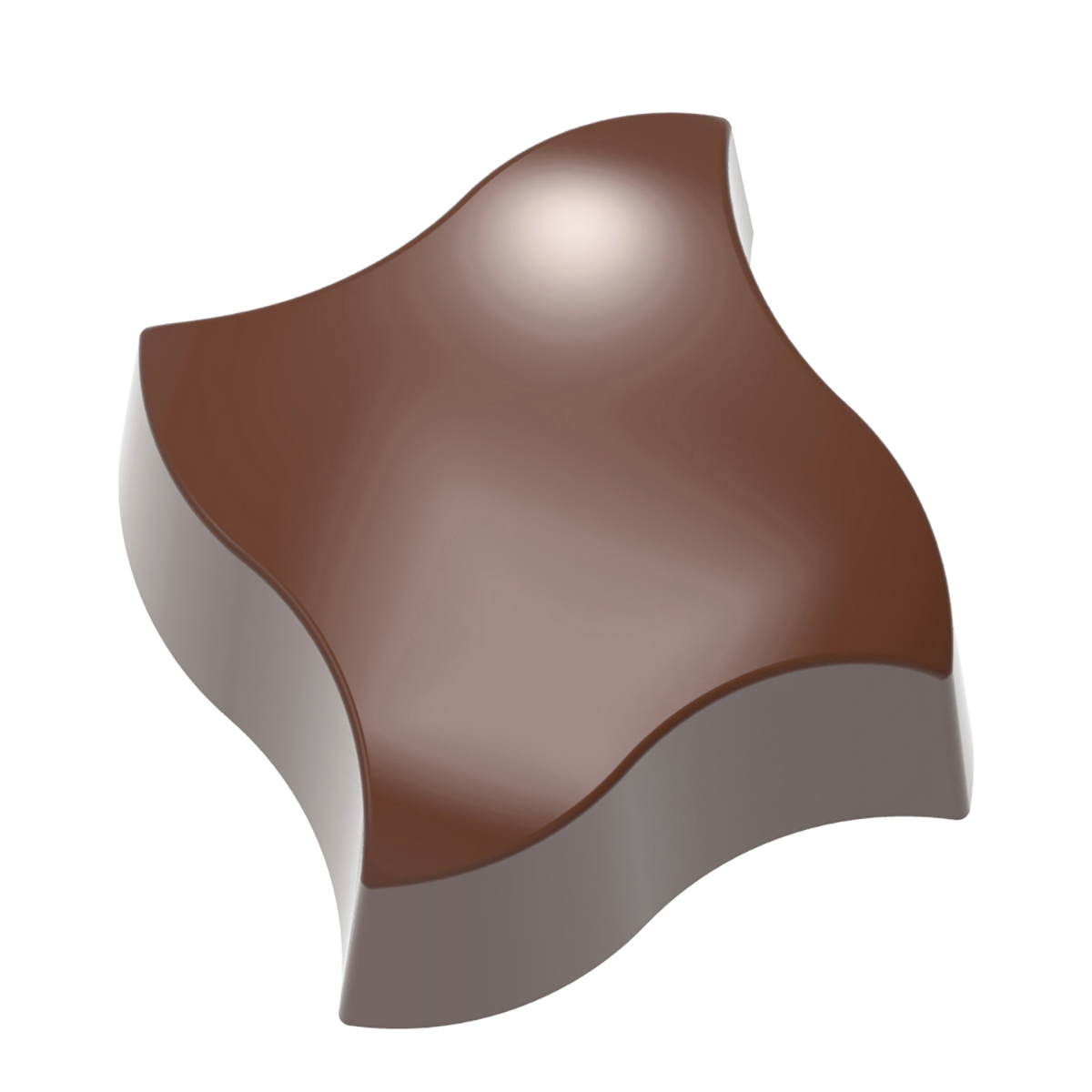 Matrita ciocolata Patrat Dansator, 24 cavitati, 27.5x13.5cm, policarbonat, Chocolate World