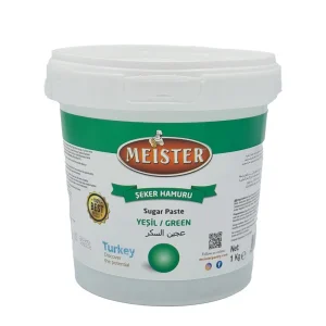 Pasta de Zahar, Meister, Modelaj & Acoperire, Galetusa, 1 kg, Culoare Verde