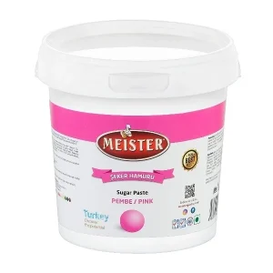 Pasta de Zahar, Meister, Modelaj & Acoperire, Galetusa,1kg, Culoare Roz