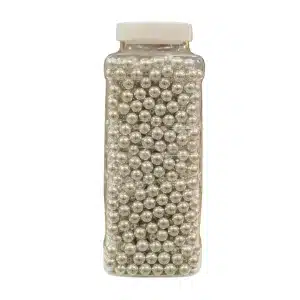 Perle 7 mm argintii pentru ornare și decorare 1000gr Dr Gusto 1