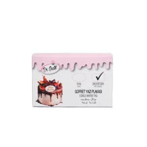 Set 24 plăcuțe din vafa pentru mesaje tort Dr. Gusto dreptunghiular fata