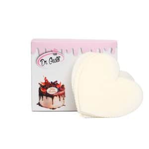 Set 24 plăcuțe din vafa pentru mesaje tort Dr. Gusto inima