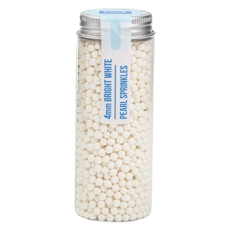 Sprinkles Alb Sidefat 4 mm 74 gr PME