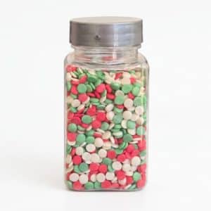 Sprinkles Confetti Roșu, Alb, Verde 100 gr Dr. Gusto