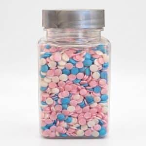 Sprinkles Confetti Roz, Alb, Albastru 100 gr Dr. Gusto