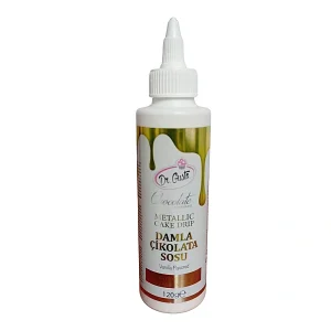 cake drip matalizat galben 120g dr gusto