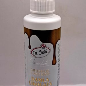 cake drip metalizat auriu