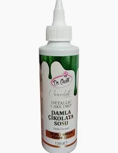 cake drip verde metalizat