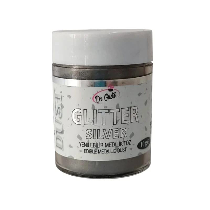 Glitter Argintiu 10 gr Dr. Gusto 2 colorant pudra metalizat dr gusto 10 g glitter argintiu