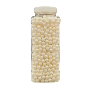 Decor perle alb sidefat 10 mm 900gr Dr Gusto