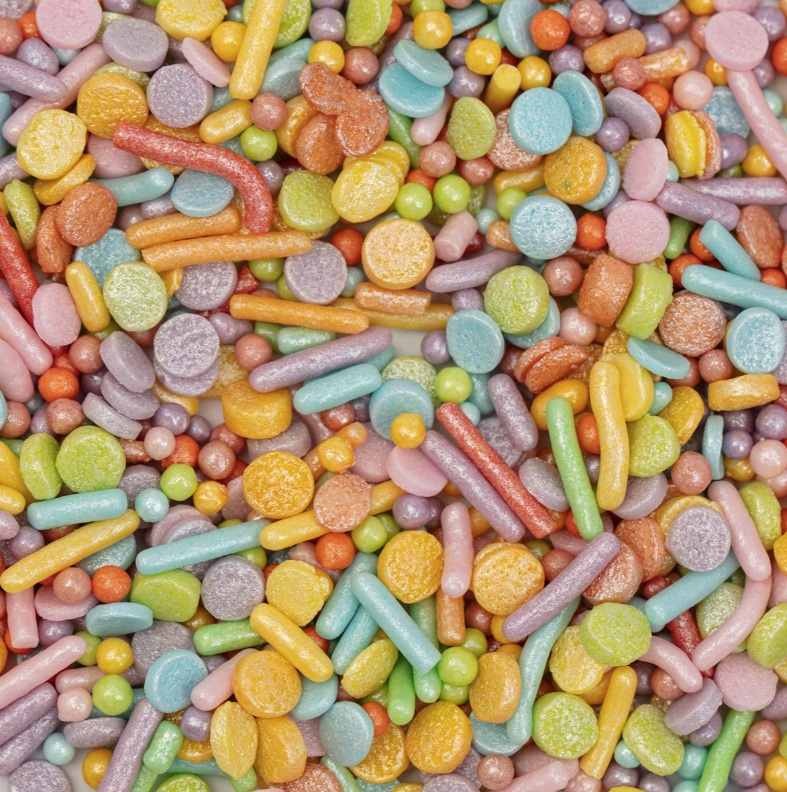 Mix decor pastel curcubeu 76g PME1