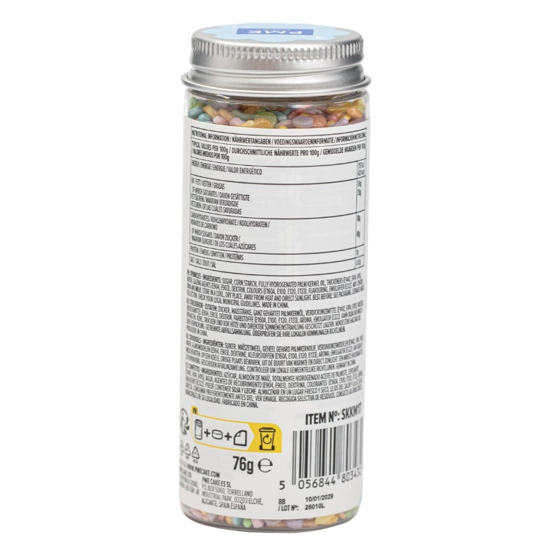 Mix decor pastel curcubeu 76g PME3