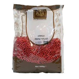 Perle din Orez Expandat Roșu 1 kg, Alba Chocolate