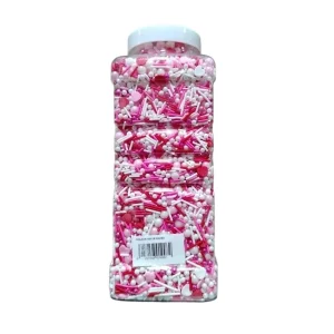 Sprinkles Mix Romantic Roz, Roșu, Alb 1000gr Dr Gusto