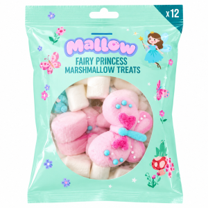 Ambalaj pastel cu bezele de prințesă zână