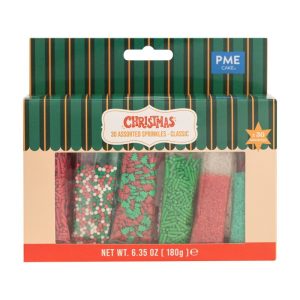 sprinkles assortis de noel classique 30 types 180g pme